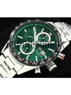 TAG Heuer Carrera Chronograph Calibre 16 Green Dial Watch