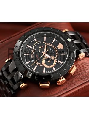 Versace Dual Time Black Watch